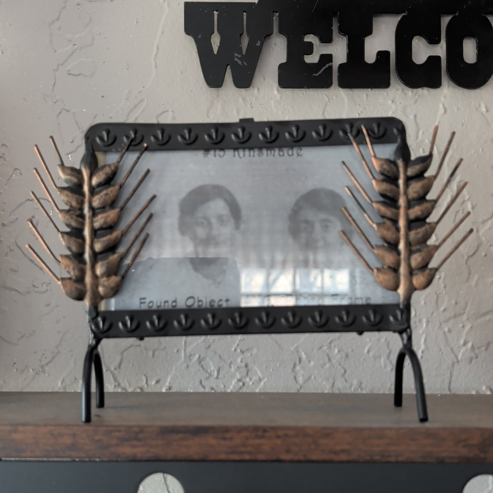 Decorative Black and Gold Metal Frame